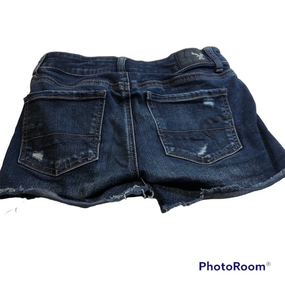 American Eagle Denim Shorts Super Stretch AEO Denim, MIDI Size 0 - Picture 11 of 11